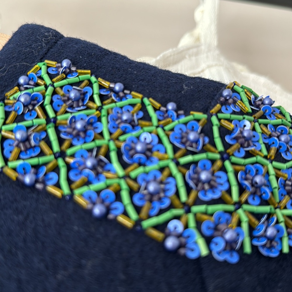 J. Crew Collection Beaded Wool Top - Picture 3 of 10